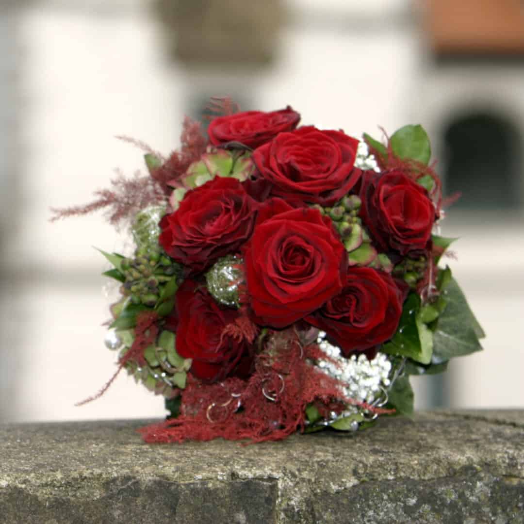 Brautstrauß rote Rosen